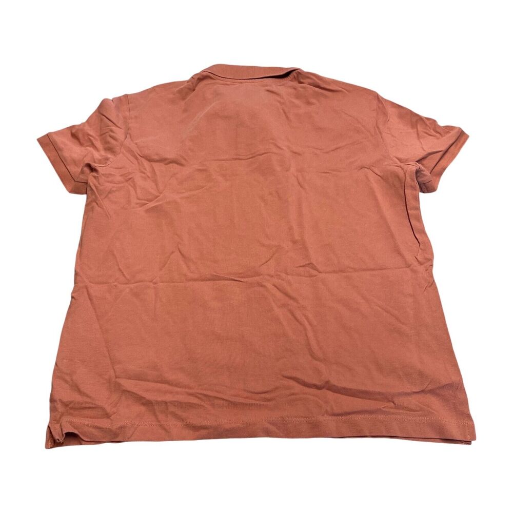 Express Polo Shirt Men's Large Coral 100% Cotton Short Sleeve Golf Performance - Picture 3 of 8
